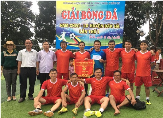 Giải bóng đá nam 5 người công nhân viên chức, người lao động huyện Đăk Hà