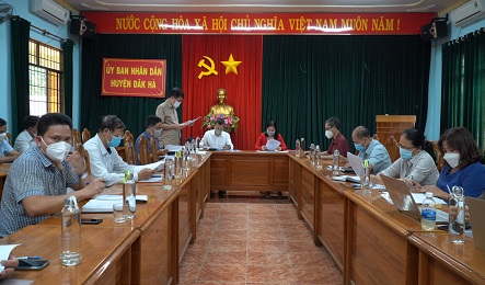 Tổng kết hoạt động Hội đồng quản trị Ngân hàng CSXH huyện Đăk Hà năm 2021 và triển khai nhiệm vụ năm 2022